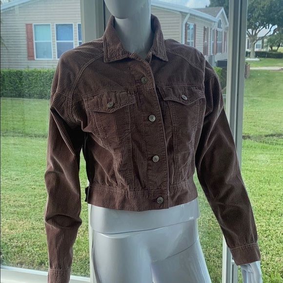 American Eagle - NWT Light Purple Corduroy Bomber Jacket Size XS - Picture 1 of 6